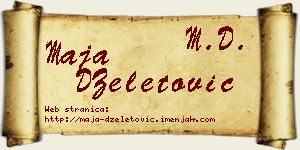 Maja DŽeletović vizit kartica